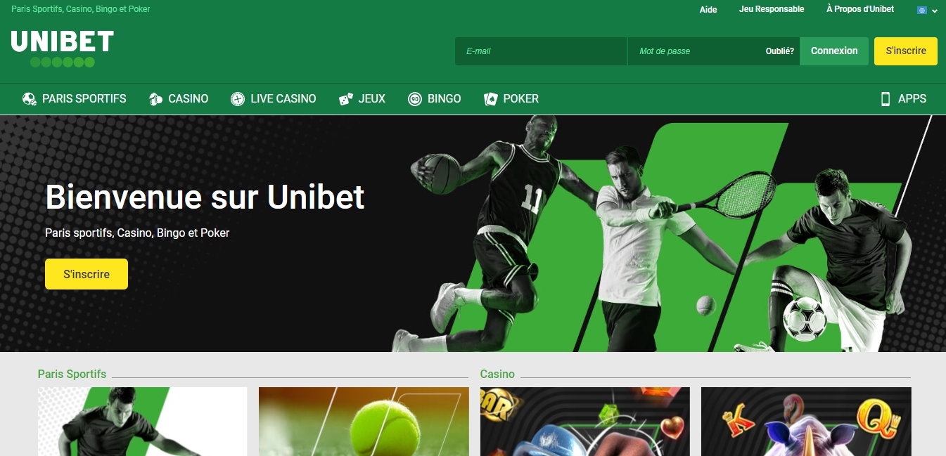 bookmaker Unibet paris sportifs